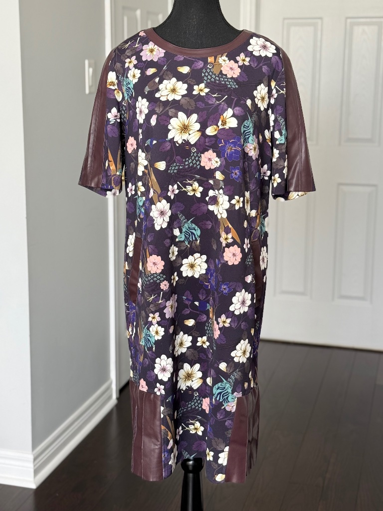 Marc Cain Flower Print Dress - Size N5